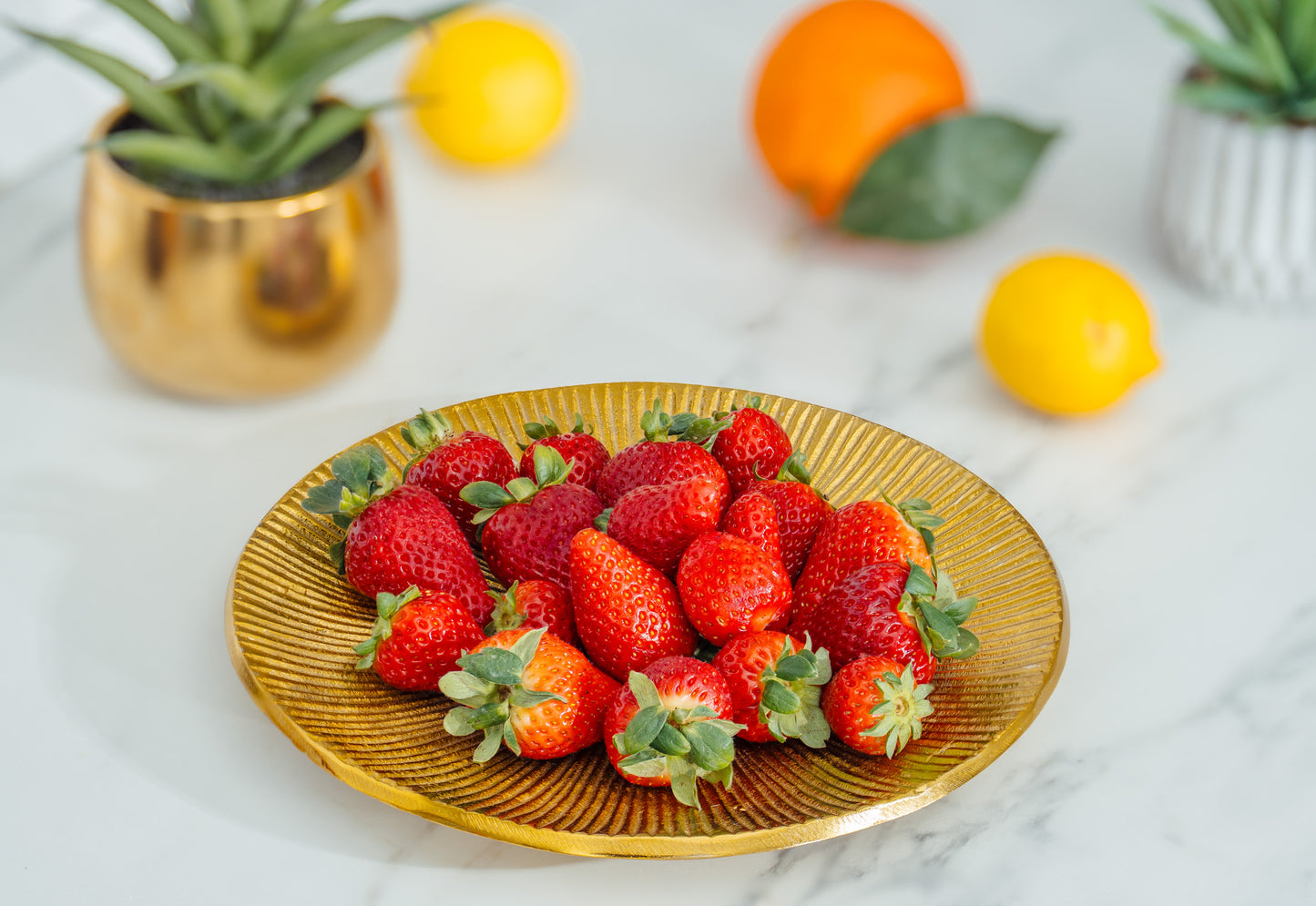 PIATTO PORTAFRUTTA ORO